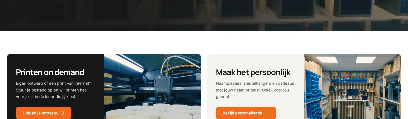 Drie ingangen onder de kop van 3dwinkel.nl: printen on demand en personalisatie