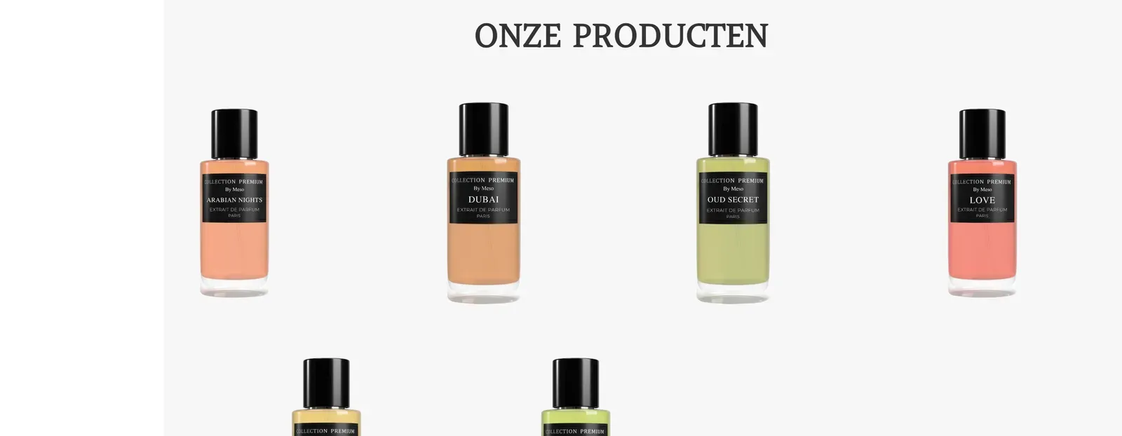 Onze producten op brafacompany.nl: parfums