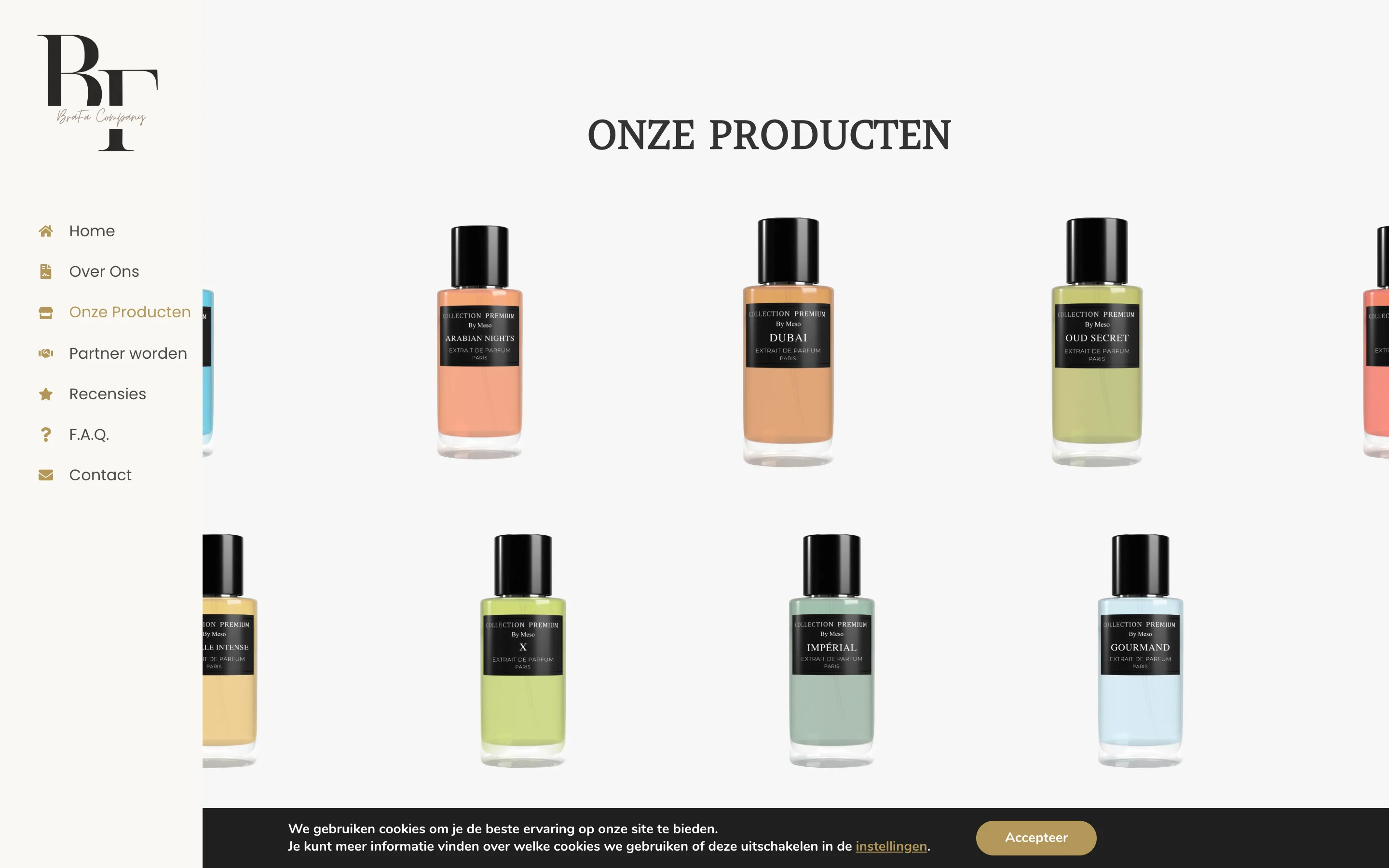 De productsectie van BraFa Company