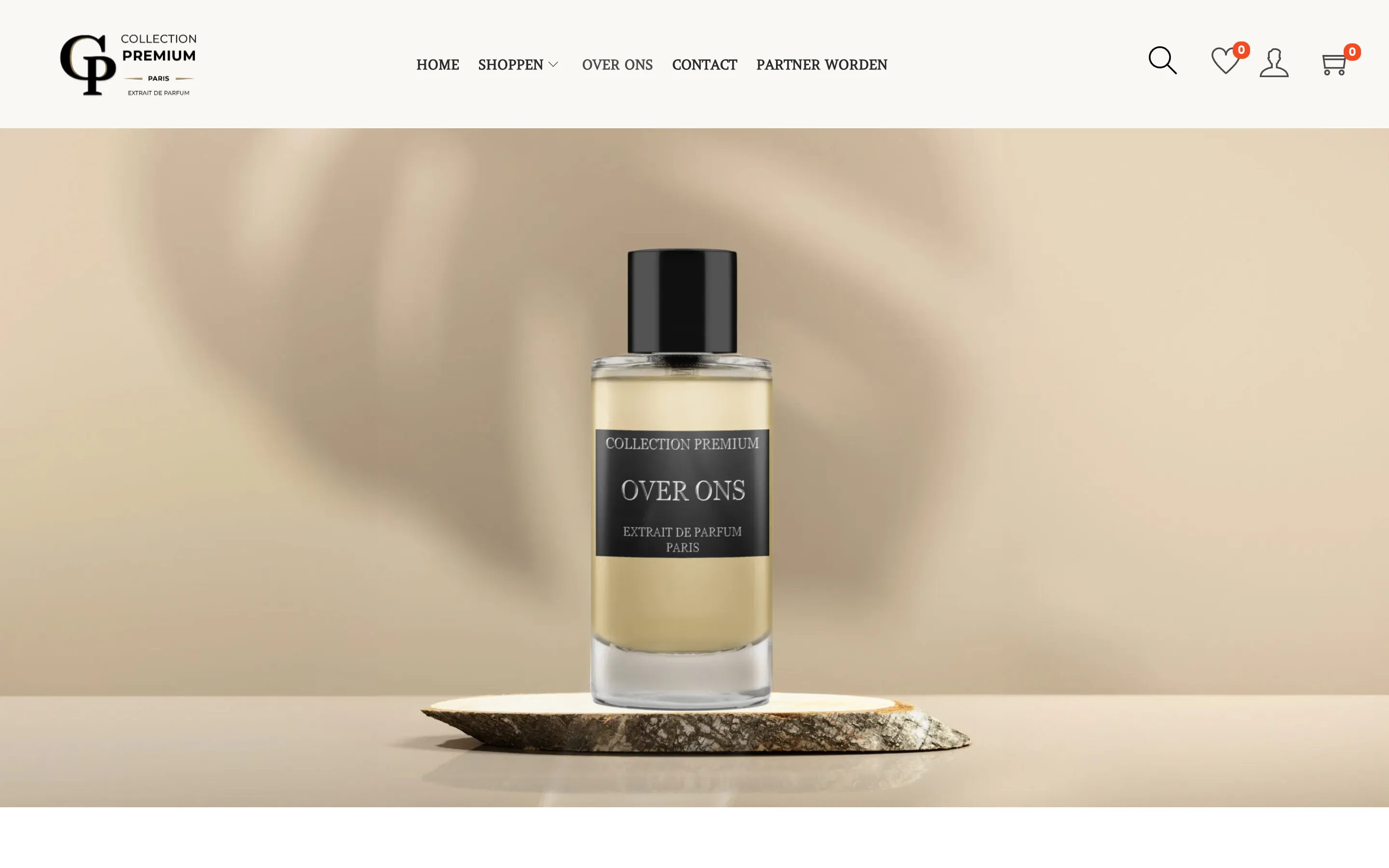 De over-onspagina van Collection Premium Paris