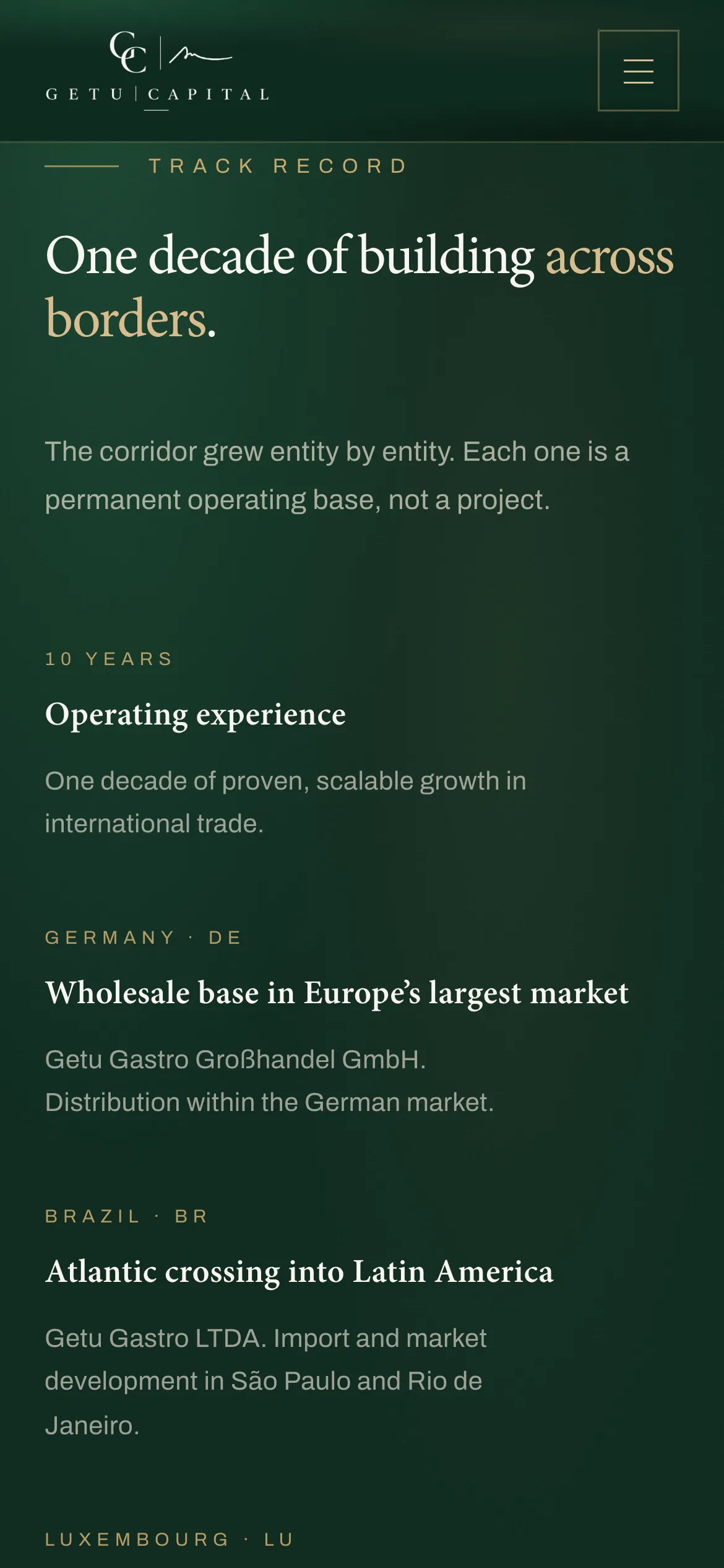 Het trackrecord van Getu Capital op mobiel